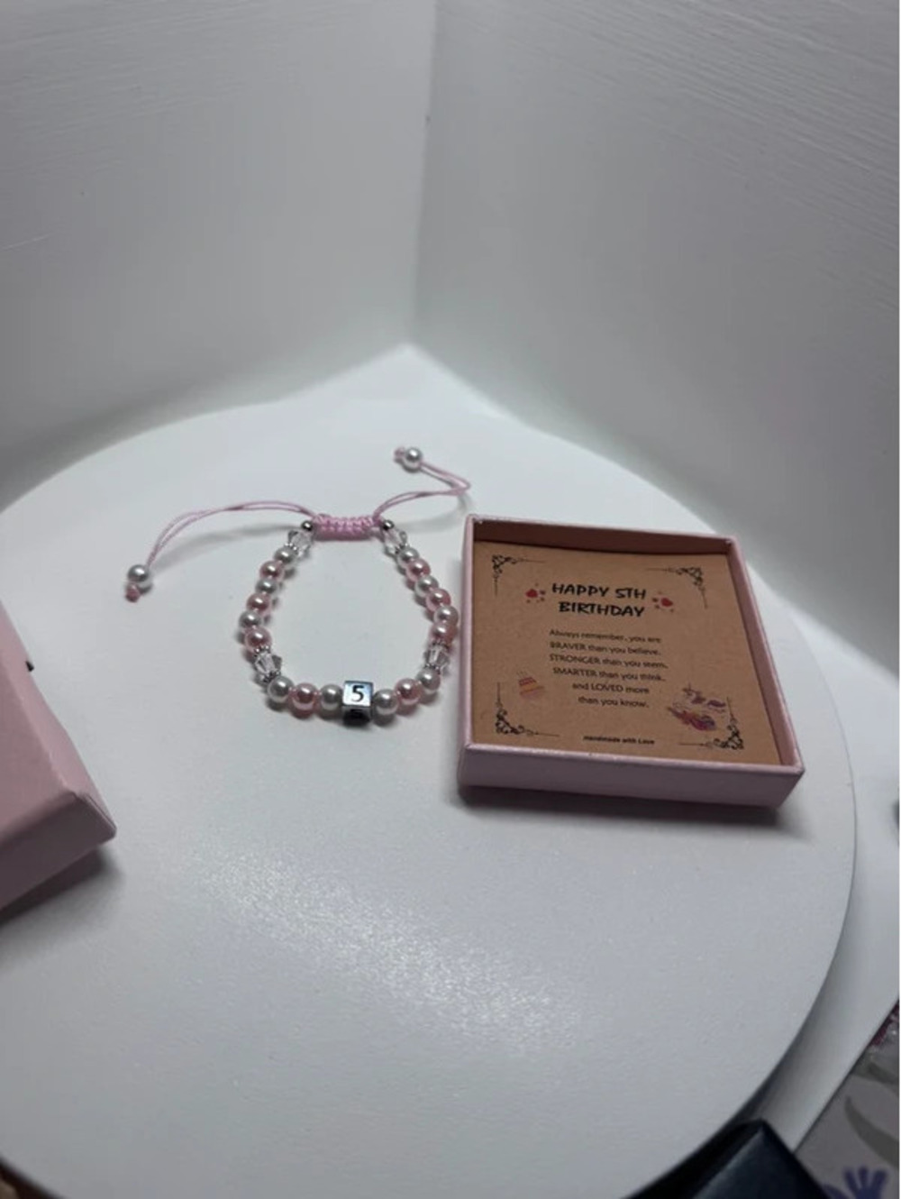 5 year old birthday gift bracelet adjustable